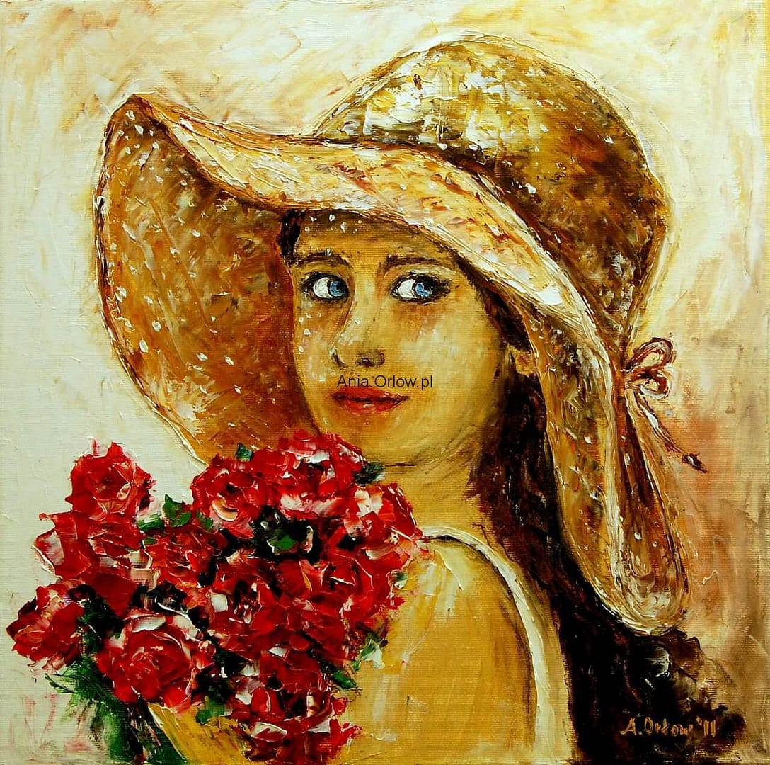 Dziewczynka z różami