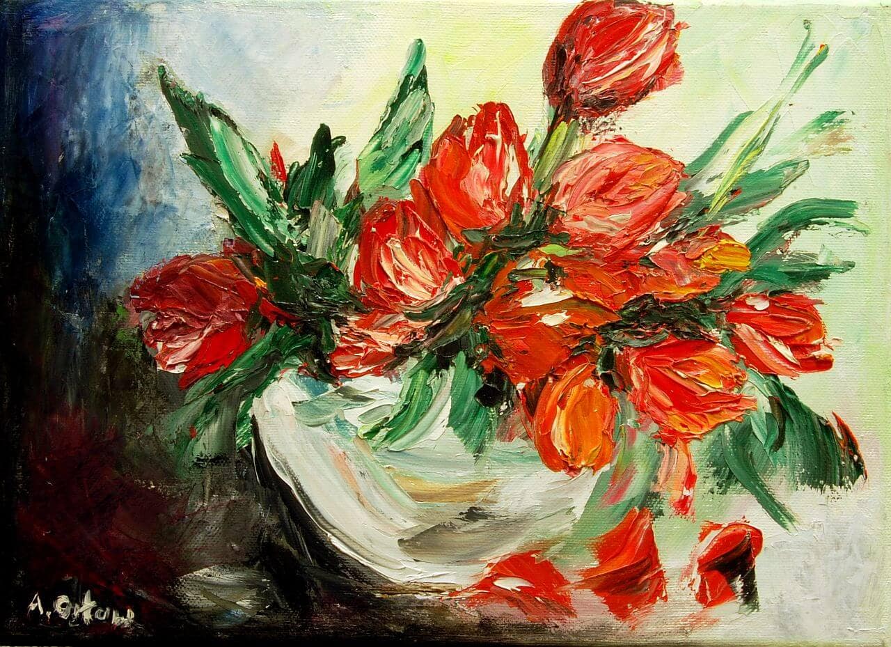 Tulipany w wazonie